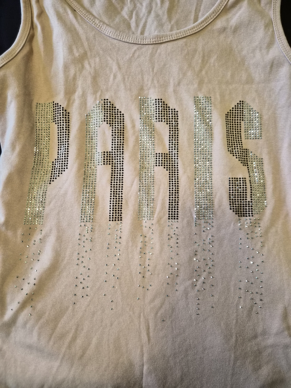 Pink Rhinestone 'PARIS' Tank Top - Picture 7 of 7